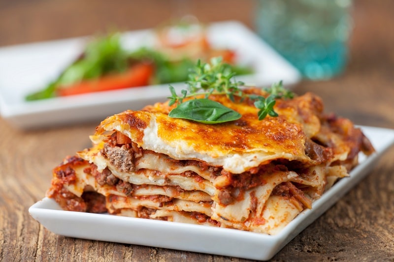 reheating frozen lasagna